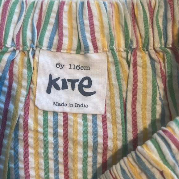 *NWOT* Kite Top/Bottom Rainbow 🌈 Striped Set, Girls Size 6 - Picture 3 of 6